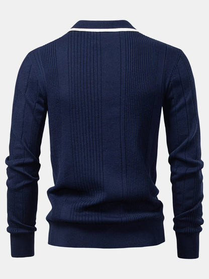Ꮢalph Lauren™ Premium Stickad Långärmad Piké