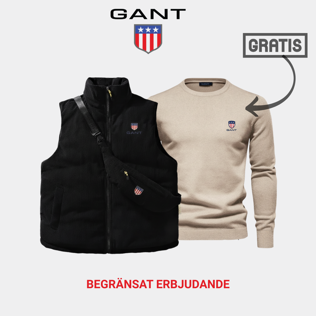 GANT™ Väst &amp; Väska Combo + Gratis Tröja