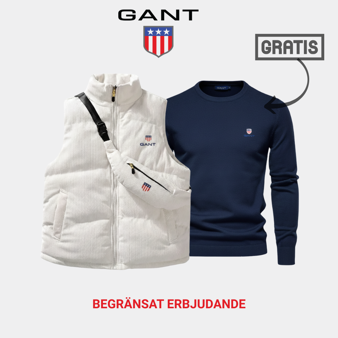GANT™ Väst &amp; Väska Combo + Gratis Tröja