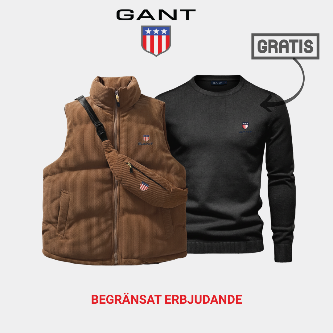 GANT™ Väst &amp; Väska Combo + Gratis Tröja