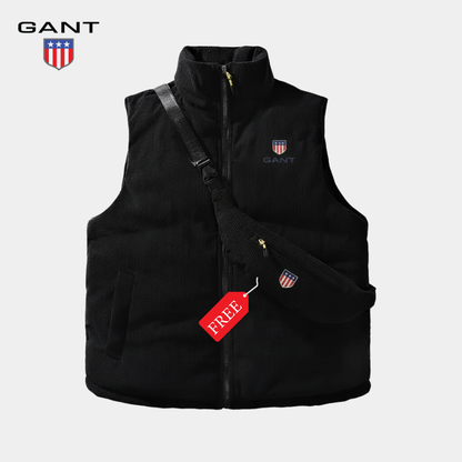 GANT™ Corduroy Puffer Väst + GRATIS Väska