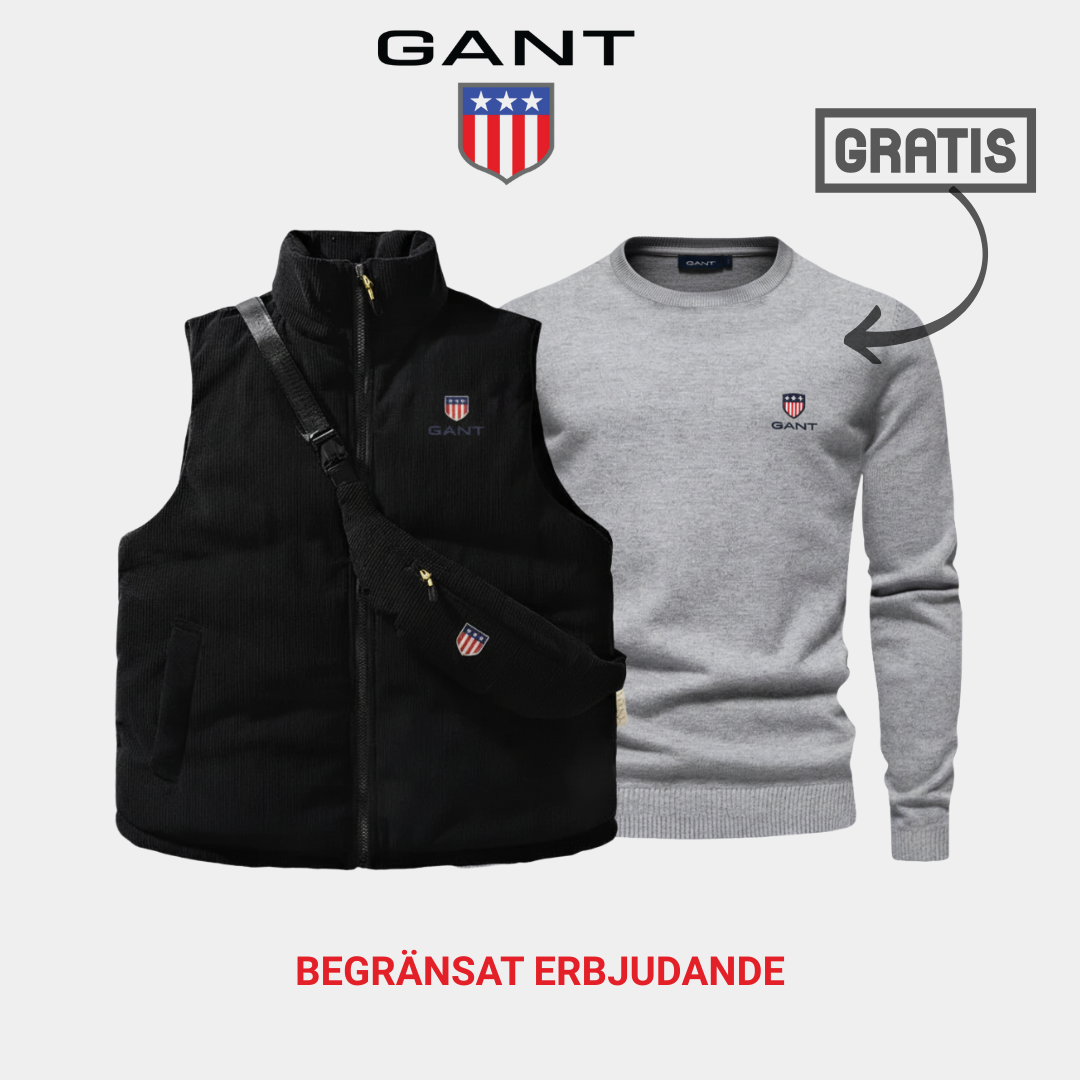 GANT™ Väst &amp; Väska Combo + Gratis Tröja