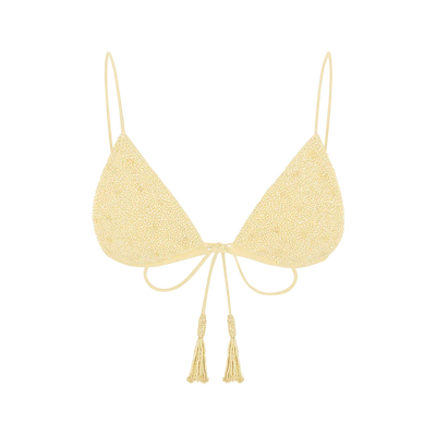 Nixie Triangle Shape Bikini Top Yellow